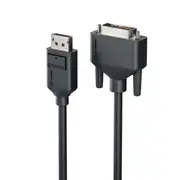 Alogic EL2DPDVI-03 3m DisplayPort Cable to DVI Male to Male Elements Series - Black