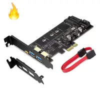 在飛比找蝦皮購物優惠-Pci-e 轉 USB 3.0 PCI Express 卡包