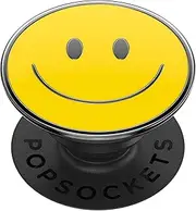 PopSockets Phone Grip with Expanding Kickstand, Enamel Graphic - Be Happy