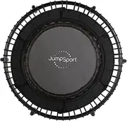 JumpSport 200/220/250 in Home Cardio Fitness Rebounder, 39-inch | Mini Trampoline with 30 Premium Bungees & Workout Videos | Safe, Sturdy and Low-Impact