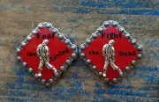 Zombie walking dead Custom Screwback Leather Craft Conchos: Geared 4 Life Concho
