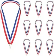 HIDOSNG 10pcs Medal Lanyard Awards Ribbons Award Ribbons Medal Neck Ribbons Flat Neck Ribbons Lanyard Keychain Hook Tie Competition Award Ribbon Rosette Polyester Sports
