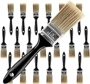 KINJOEK Paint Brush 30 Packs 1.5 Inch, Home Wall Trim House Chip Paintbrush Set, Professional Multi-Purpose Home Repair Tools for DIY Paint Stains Varnishes Glues Acrylics Cabinet Deck Fence Edge Door