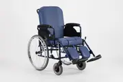 All Terrain Manual Recliner Commode Wheelchair Durable Foldable with 100 Kg Weight Capacity