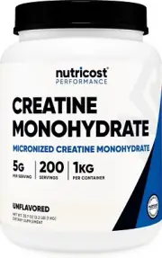 Creatine Monohydrate Micronized Powder 1 KG Bottle