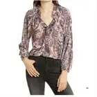 NWT All Saints Nylah Masala Mauve Multi Snake Print Top 10