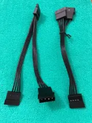 2 pcs IDE/Molex 4 Pin Male To Serial ATA SATA 15 Pin Female Power Adapter Cable