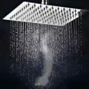 High Pressure Adjustable 8” Rain Square Shower Head with Handheld Spray Combo