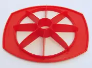 Tupperware Red Apple Corer Slicer Gadget 6 Perfect Wedges Red New