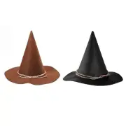 Spooky Witch Hat for Halloween Party Decorations Accessories Retro Wizard Hat