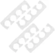 FOYTOKI Silicone Toe Separators Pack Toe Spreader for Pedicure for Women Men Reusable and Comfortable Nail Tools