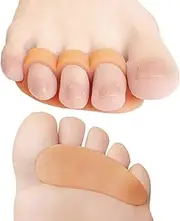Silicone Toe Separator and Ball of Foot Cushion Set, Metatarsal Support Pads, Orange