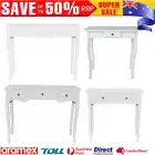 Hallway White Drawer Side Console Table Storage Side Makeup Vanity Dressing Desk
