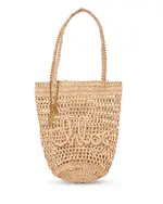 Chloe Summer Banana Raffia Small Tote