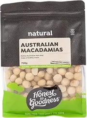 Honest to Goodness, Australian Macadamia Nuts, 750 grams - Deliciously creamy and fabulously heart healthy!! Perfect for snacking or adding to any dish.