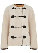 Totême Shearling Jacket - Off White - S/M (UK10-12 / M) S/M (UK10-12 / M)