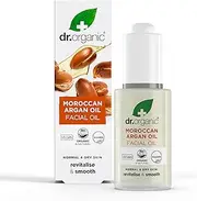 Dr Organic Moroccan Argan Oil Facial Oil, Moisturising, Normal & Dry Skin, Mens, Womens, Natural, Vegan, Cruelty-Free, Paraben & SLS-Free, Organic, 30ml
