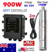 3” DC 72V 900W Deep Well Solar Water Pump Submersible Pump MPPT Controller
