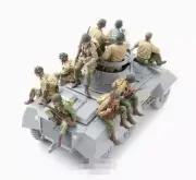 1/16 Resin Model Kit US Tank Crew 10 Figs NO Tank Unpainted Unassembled