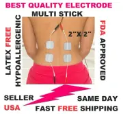 20PS MULTI STICK 2" x 2" ELECTRODE for EMS & TENS UNIT 7000 3000 INTENSITY