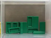 LEGO Parts - Green Tile 1 x 2 with Groove - No 3069b - QTY 10