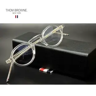 Thom Browne ►(透明色框×金屬金色) 復古圓框框型  粗框 眼鏡 光學鏡框 中性款｜100%全新正品｜特價!