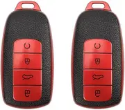 2 Pack Durable Car Smart Key Fob Case Cover and Premium TPU Protective Case Compatible with Chery Omoda 5 Tiggo 8 Pro Universal Car Accessories (Sliver) Key Protection Shell for Chery Automobile