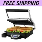 Digital Temperature Panini Press Sandwich Maker - Compact & Easy Clean Design