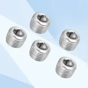 5PCS Hex Countersunk Plug Stainless Steel Pipe Fitting 1/8NPT Male Thread Sock7u