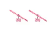 2x Gummi Silicone The Commons Dog Puppy Poo Bag Waste Holder Dispenser Clip Pink