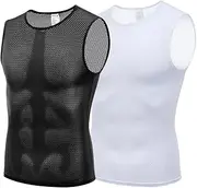 [qualidyne] Men's Cycling Base Layer Quick Dry Bike Undershirt Sleeveless Biking Jersey Bicycle Tops Sports Vest Breathable