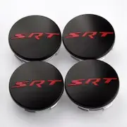 4pcs 63mm SRT Wheel Center Hub Caps For D-odge Nitro Caliber Challenger Charger Journey Caravan Durango Nitro Car Rims Cover Black Red