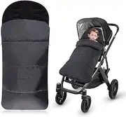 Stroller Cover for Winter,Warm and Cozy Universal Footmuff for Stroller,Waterproof and Windproof Sleeping Bag with Coral Fleece Lining Stroller Footmuff,Baby Bunting Bags for Most Strollers