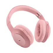 Catzon Wireless Over Ear Bluetooth Headphones Active Noise Cancelling for Travel Home Office-Pink