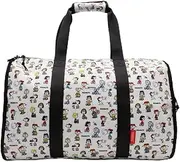 [Peanuts] SN-BBT01 Travel Messenger Bag, White/Allover, White/Allover Print, ONE Size