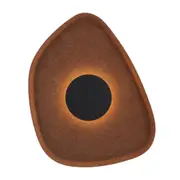 Quarto Mocha Brown Reversible Felt LED Wall Light