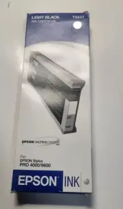 Genuine Epson T5447 Light Black Ink Printer Cartridge Stylus Pro 4000/9600