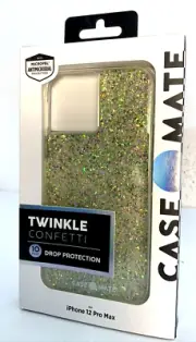 iPhone 12 Pro Max Case Mate Clear Twinkle Confetti Fitted Case For Apple