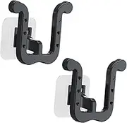 B Baosity 2 Pieces Slippers Storage Rack Wall Mount U Shaped Simple Assembly Accessory Versatile for Entrances Shoes Drainage Shelf, Black
