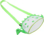 [CLISPEED] Dinosaur Mesh Beach Bag for Shell Collecting Large Capacity Sand Storage with Adjustable Straps for Beach and Pool Activities