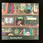 New Galison SPOOKY SHELF 500-Piece Jigsaw Puzzle Art:Suzanne Washington