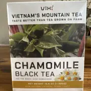 Flavored Chamomile Black Tea Bag, 150 Counts, Vietnam's Mountain Tea, Herbal Tea