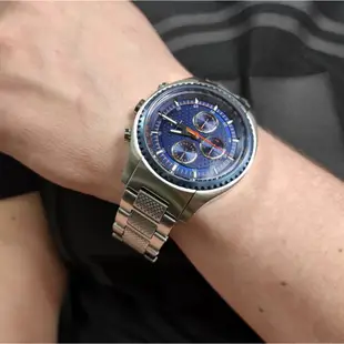 A│X Armani Exchange 經典大AX logo三眼鋼錶 男錶【Watch On-line Store】