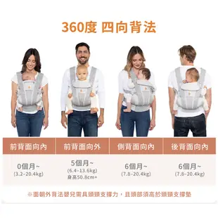 ergobaby Omni Breeze全階段型四式透氣嬰兒背帶