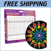 Comprehensive 16-Piece Dotting Tool Set with Stylus for Creative Artists