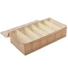Storage Organizer Box Viewing Window Dust-proof Adjustable Divider Underbed