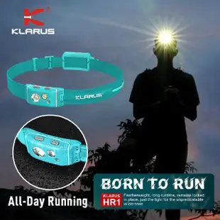 【KLARUS 錸特光電】HR1 PLUS 600流明 輕量頭燈 越野跑頭燈 登山 露營(聚光/泛光/紅光 防水 可調角度)
