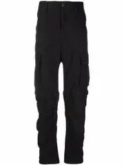 [C.P. Company] adjustable-length cargo trousers 50 Black