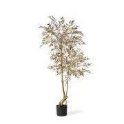Nandina Tree Artificial Potted Plant Gold 170x80x75cm
