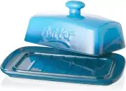 Large Porcelain Butter Dish with Lid Classic Color Changing Butter